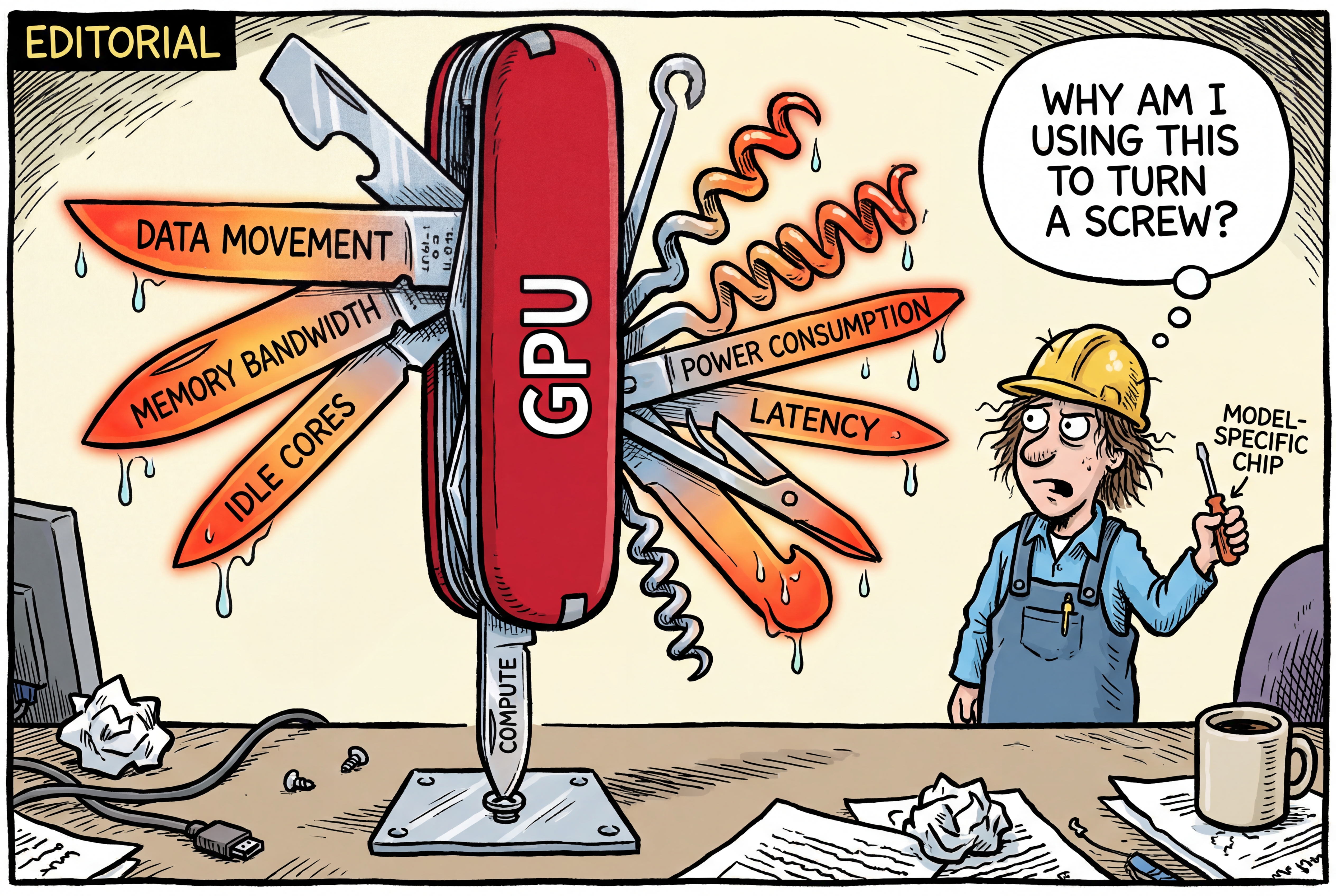 The GPU as Swiss Army knife — 90% of its blades are idle